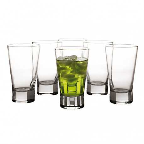 Printed Glasses - Vertigo Beverage 310ml Set of 6 Gift Boxed