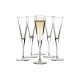 Printed Glasses - Vertigo Flute 160ml Set of 6 Gift Boxed