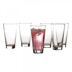 Printed Glasses - Cuvee Hi Ball 460ml Set of 6 Gift Boxed