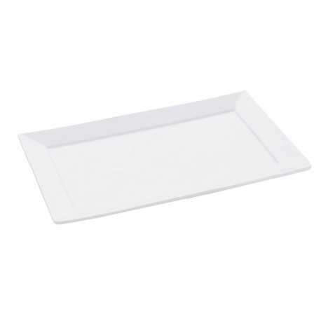 White Basics Cosmopolitan Rectangular Plate