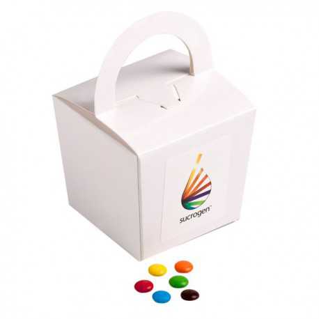 Promotional Chocolates - Coloured Noodle Box Filled with M&Ms 100G