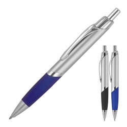 Plastic Pen Ballpoint Silver Marc