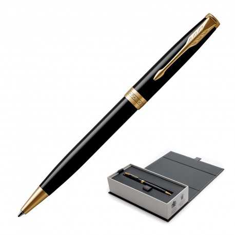 Executive Pens - Metal Pen Ballpoint Parker Sonnet - Lacquer Black GT