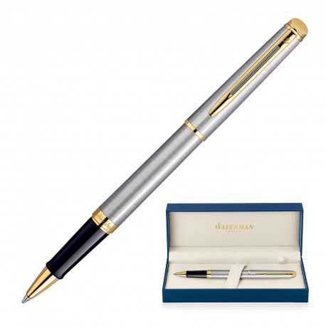 Metal Pen Rollerball Waterman Hemisphere - Brushed Stainless GT