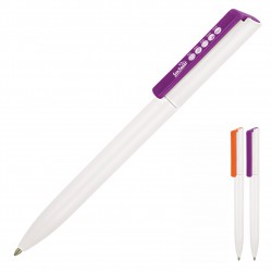 Plastic Pen Ballpoint White Minimalist