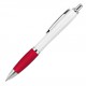 Plastic Pen Ballpoint Silicone Grip White Cara