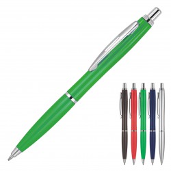 Plastic Pen Ballpoint Solid Colours Yonna