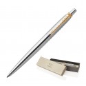 Executive Pens - Metal Pen Ballpoint Parker Jotter - Brushed Stainless GT