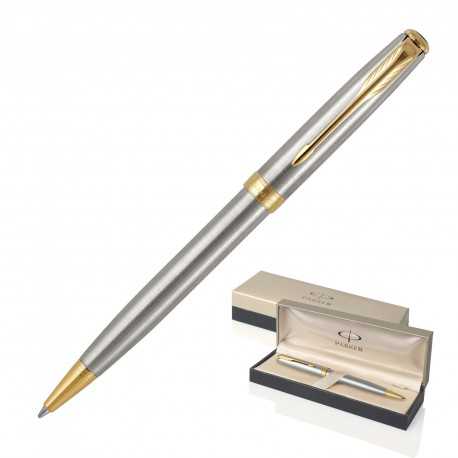 Metal Pen Ballpoint Parker Sonnet - Brushed Stainless GT