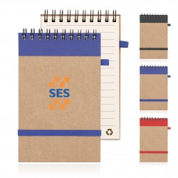 Eco Notepad Recycled Paper Spiral Bound